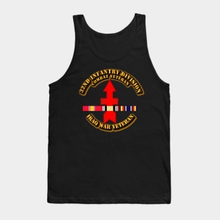 32nd Infantry Division - Iraq Vet  w SVC Ribbons Tank Top